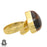 Size 8.5 - Size 10 Ring Tiger's Eye 24K Gold Plated Ring GPR577