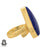 Size 7.5 - Size 9 Ring Lapis Lazuli 24K Gold Plated Ring GPR591