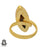 Size 10.5 - Size 12 Adjustable Noreena Jasper 24K Gold Plated Ring GPR613