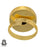 Size 9.5 - Size 11 Adjustable Noreena Jasper 24K Gold Plated Ring GPR614