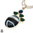 Banded Agate Pendant & Chain  P7156