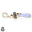 Blue Lace Agate Abalone Pendant & Chain P7170