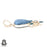 Owyhee Blue Opal Blue Topaz Pendant & Chain P7236