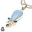 Owyhee Blue Opal Blue Topaz Pendant & Chain P7241