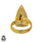 Size 7.5 - Size 9 Ring Psilomelane Dendrite 24K Gold Plated Ring GPR654