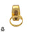 Size 6.5 - Size 8 Adjustable Psilomelane Dendrite 24K Gold Plated Ring GPR655