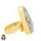 Size 7.5 - Size 9 Adjustable K2 Jasper Afghanite 24K Gold Plated Ring GPR759