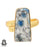 Size 9.5 - Size 11 Adjustable K2 Jasper Afghanite 24K Gold Plated Ring GPR761