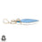 Owyhee Blue Opal Blue Topaz Pendant & Chain P7272