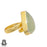 Size 6.5 - Size 8 Ring Prehnite 24K Gold Plated Ring GPR828