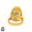 Size 6.5 - Size 8 Ring Violet Purple Labradorite 24K Gold Plated Ring GPR900