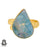 Size 8.5 - Size 10 Ring Garnierite Green Moonstone 24K Gold Plated Ring GPR921