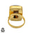 Size 9.5 - Size 11 Ring Banded Agate 24K Gold Plated Ring GPR1055