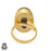 Size 8.5 - Size 10 Ring Super 7 Cacoxenite 24K Gold Plated Ring GPR1116