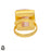Size 7.5 - Size 9 Adjustable Lodolite Quartz 24K Gold Plated Ring GPR37