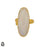 Size 6.5 - Size 8 Ring Moonstone 24K Gold Plated Ring GPR57