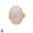 Size 6.5 - Size 8 Ring Moonstone 24K Gold Plated Ring GPR76