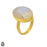 Size 8.5 - Size 10 Ring Moonstone 24K Gold Plated Ring GPR77