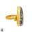 Size 8.5 - Size 10 Ring Montana Agate 24K Gold Plated Ring GPR91