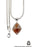 Fire Opal 925 Sterling Silver Pendant & Chain O13