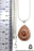 Fire Opal 925 Sterling Silver Pendant & Chain O17