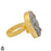 Size 9.5 - Size 11 Ring Desert Druzy 24K Gold Plated Ring GPR1192