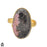 Size 10.5 - Size 12 Ring Rhodonite 24K Gold Plated Ring GPR1245