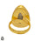 Size 7.5 - Size 9 Ring Scheelite 24K Gold Plated Ring GPR136