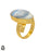 Size 7.5 - Size 9 Ring Scheelite 24K Gold Plated Ring GPR144