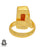 Size 8.5 - Size 10 Ring Tanzanian Spessartite Garnet 24K Gold Plated Ring GPR371