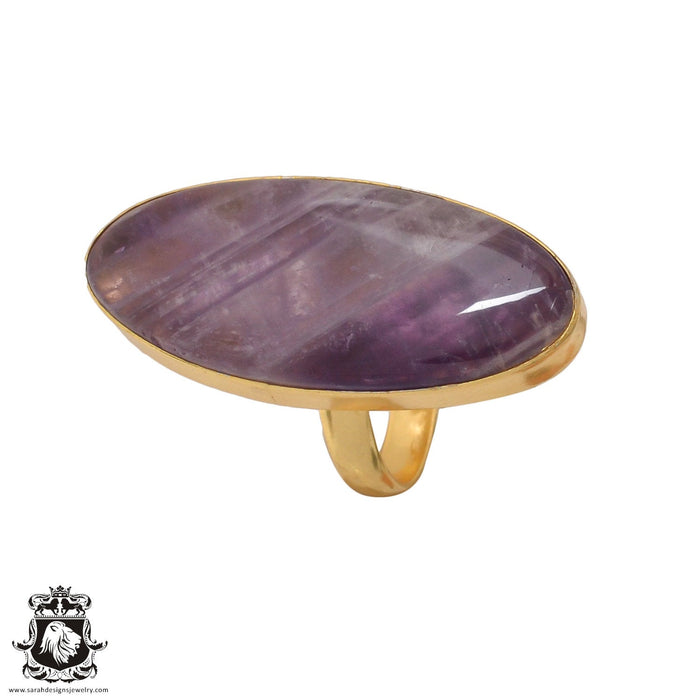 Size 6.5 - Size 8 Ring Ametrine 24K Gold Plated Ring GPR422