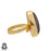 Size 10.5 - Size 12 Adjustable Ametrine 24K Gold Plated Ring GPR430