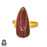 Size 10.5 - Size 12 Ring Red Iron Tiger's Eye 24K Gold Plated Ring GPR214