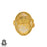 Size 7.5 - Size 9 Ring Angel Aura Quartz 24K Gold Plated Ring GPR253