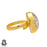 Size 10.5 - Size 12 Ring Super 7 Cacoxenite 24K Gold Plated Ring GPR321