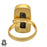 Size 8.5 - Size 10 Ring Seraphinite 24K Gold Plated Ring GPR508