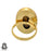 Size 10.5 - Size 12 Adjustable Hawk's Eye 24K Gold Plated Ring GPR557