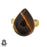 Size 8.5 - Size 10 Ring Tiger's Eye 24K Gold Plated Ring GPR559