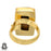 Size 6.5 - Size 8 Ring Tiger's Eye 24K Gold Plated Ring GPR570