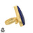 Size 7.5 - Size 9 Adjustable Lapis Lazuli 24K Gold Plated Ring GPR598