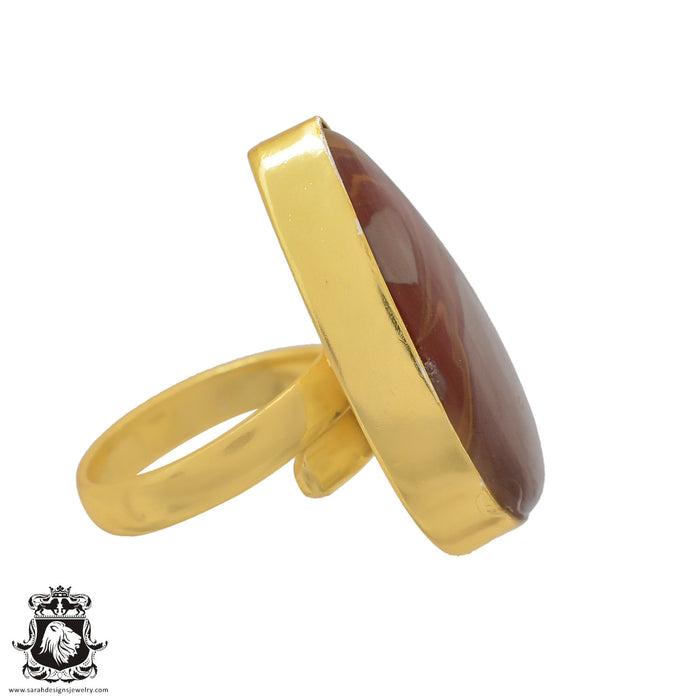 Size 6.5 - Size 8 Ring Noreena Jasper 24K Gold Plated Ring GPR608