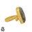 Size 9.5 - Size 11 Ring Rhyolite Rainforest Jasper 24K Gold Plated Ring GPR633