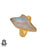 Size 9.5 - Size 11 Ring Titanium Aura Quartz 24K Gold Plated Ring GPR690