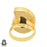 Size 9.5 - Size 11 Ring Ammonite 24K Gold Plated Ring GPR775