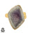 Size 9.5 - Size 11 Adjustable Auralite 23 Crystal 24K Gold Plated Ring GPR797