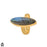 Size 7.5 - Size 9 Ring Blue Labradorite 24K Gold Plated Ring GPR1248