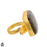 Size 9.5 - Size 11 Ring Blue Labradorite 24K Gold Plated Ring GPR1259