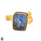 Size 7.5 - Size 9 Ring Blue Labradorite 24K Gold Plated Ring GPR1262
