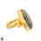 Size 6.5 - Size 8 Ring Purple Labradorite 24K Gold Plated Ring GPR1266