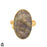 Size 7.5 - Size 9 Ring Purple Labradorite 24K Gold Plated Ring GPR1287